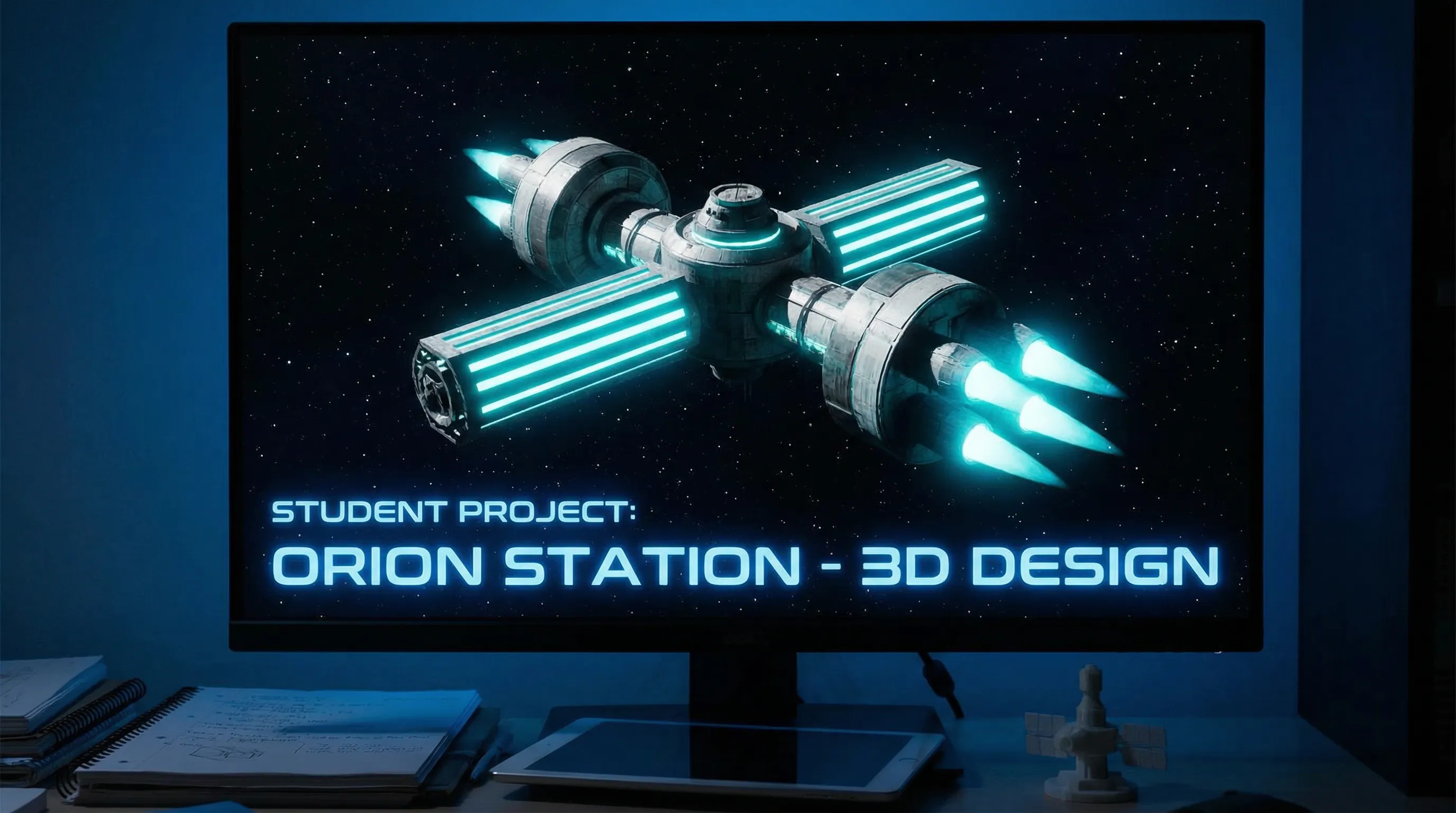 3D Space Station